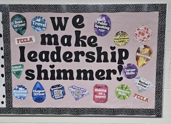 Preview of FCCLA Makes Leadership Shimmer Bulletin Board