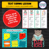 Launching Readers Workshop TEXT CODING