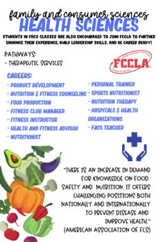 Preview of FCS Career Cluster & Pathway Poster - Health Sciences