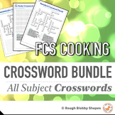 FCS Cooking - Crossword Puzzles Growing Bundle