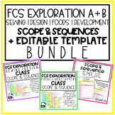 FCS Exploration Sewing/Design + Foods/Dev Scope & Sequence