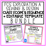 FCS Exploration Sewing & Design Scope & Sequence + Editabl