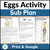 FCS and Culinary Sub Plans - All About Eggs Google Lesson