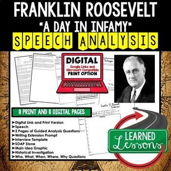 fdr speech analysis worksheet