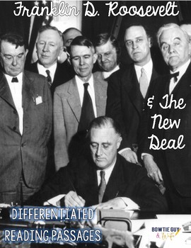 Preview of FDR and The New Deal Differentiated Reading Passages
