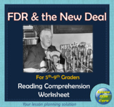 FDR and the New Deal Reading Comprehension Activity! | Goo