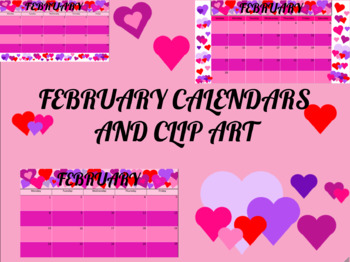 february calendar clip art