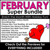 FEBRUARY Activities | Valentines | Chinese New Year | Pres