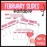 FEBRUARY DAILY SLIDES TEMPLATES