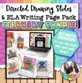 FEBRUARY Directed Drawing Automatic Slide Show Bundle | EL
