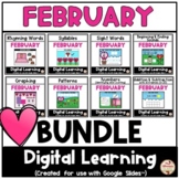 FEBRUARY - Literacy & Math Fun {Google Slides™/Classroom™}