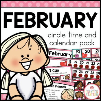 Preview of FEBRUARY MORNING MEETING CALENDAR AND CIRCLE TIME RESOURCES