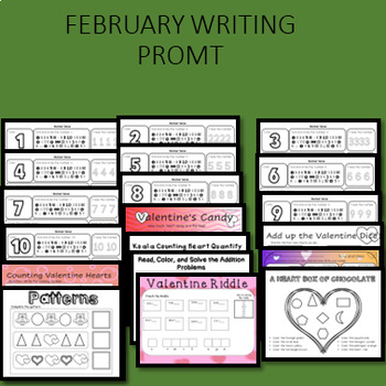 Preview of FEBRUARY WRITING PROMPTS