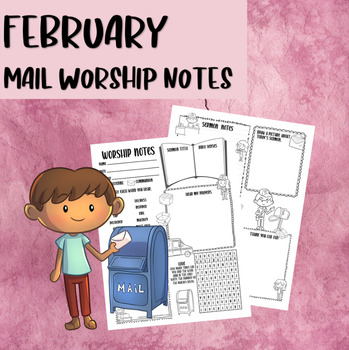Preview of FEBRUARY Post Office/Mail Worship Notes