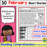 FEBRUARY READING COMPREHENSION STORY ELEMENTS IN SPANISH P