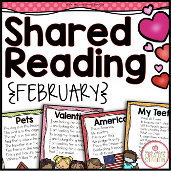 Preview of FEBRUARY SHARED READING {SIGHT WORD POEMS}