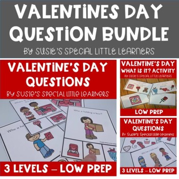 Preview of VALENTINE'S DAY QUESTIONS FOR EARLY CHILDHOOD SPECIAL ED & SPEECH