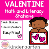 FEBRUARY - Valentine Math and Literacy Stations