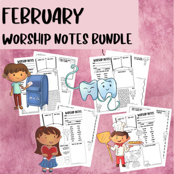 Preview of FEBRUARY WORSHIP NOTES BUNDLE (NEW)