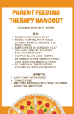 FEEDING THERAPY PARENT HANDOUT