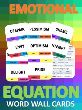 Preview of FEELING EMOTIONAL EQUATION CARDS