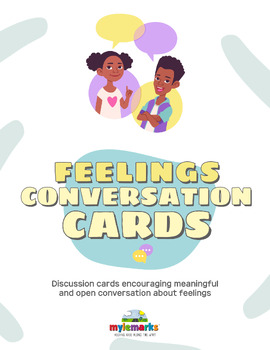 Preview of FEELINGS CONVERSATION CARDS