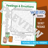 FEELINGS & EMOTIONS Word Search Puzzle Activity Vocabulary