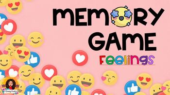 Preview of FEELINGS MEMORY GAME EDITABLE (ONLINE TEACHING-REMOTE/DISTANCE LEARNING)