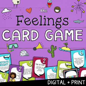 Preview of FEELINGS: Print + Digital SEL Game | Social Emotional Distance Learning