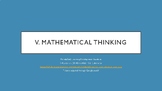 FELDS/Mathematical Thinking- I Can Statements