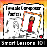 WOMEN in MUSIC COMPOSER POSTERS Womens History Month Music
