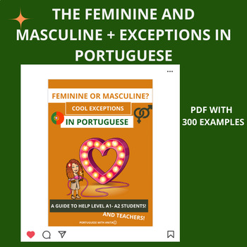 Preview of FEMININE AND MASCULINE IN PORTUGUESE