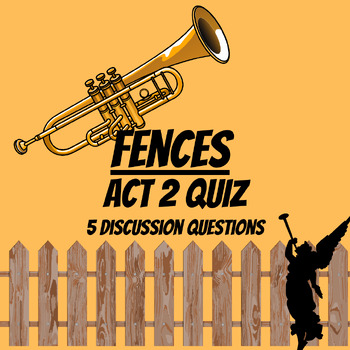 Preview of FENCES Act 2 Quiz with Key