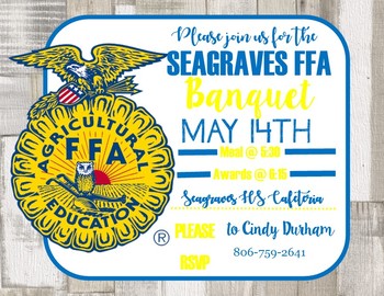 Preview of FFA Banquet Invites