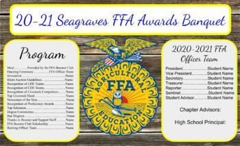 FFA Banquet Program by Ag On A Budget Teachers Pay Teachers
