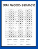 FFA Basic Terms Word Search- key included