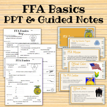 Preview of FFA Basics PPT & Guided Notes