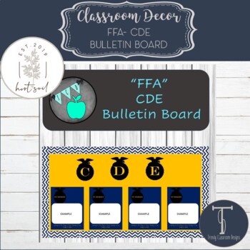Preview of FFA CDE Bulletin Board Set