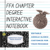 FFA Chapter Degree Interactive Notebook