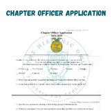 FFA Chapter Officer Application