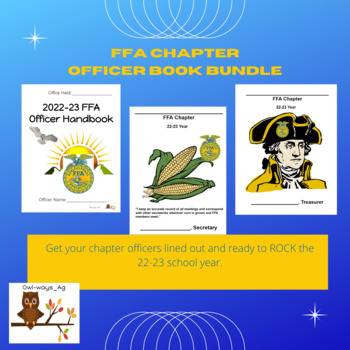 Preview of FFA Chapter Officer Book Bundle