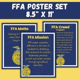 FFA Classroom Poster Set - FFA Creed, FFA Motto, FFA Missi