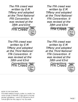Preview of FFA Creed Flipbook