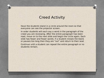 Preview of FFA Creed Paragraph 1 Activity