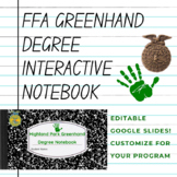 FFA Greenhand Degree Interactive Notebook