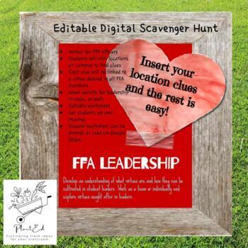 Preview of FFA Leadership Virtues Scavenger Hunt