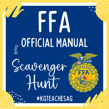 Preview of FFA Manual Scavenger Hunt