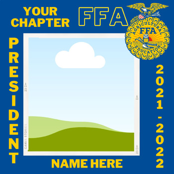Preview of FFA Meet the Officers Social Media Templates - FULLY EDITABLE