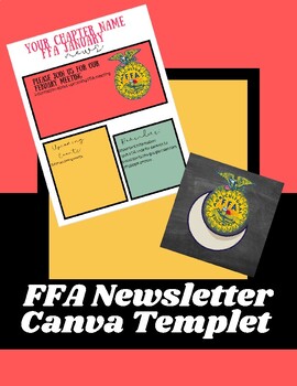 Preview of FFA News letter Canva Templet