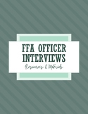 FFA Officer Applications and Interview Resources and Materials